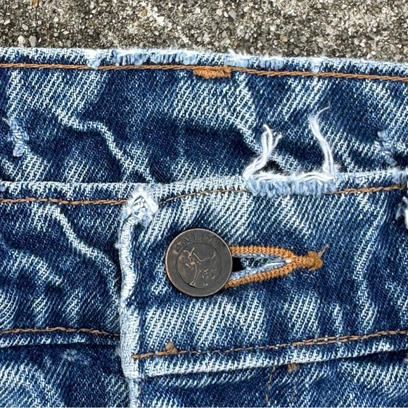Vintage Wild Ass Men Carpenter Jeans Straight Blue Leg Pockets Log Workmen Retro - Picture 7 of 14